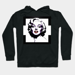 Bad Girl Marilyn Black and White Hoodie